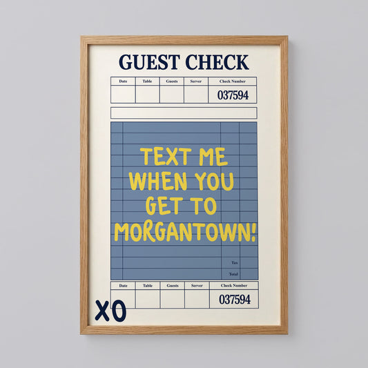Guest Check Poster