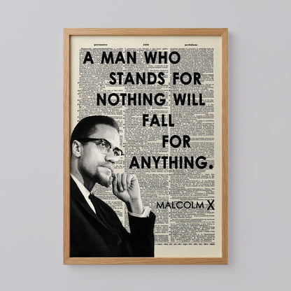 Malcolm X Black History Month Poster