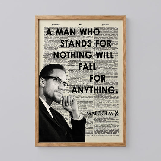 Malcolm X Black History Month Poster