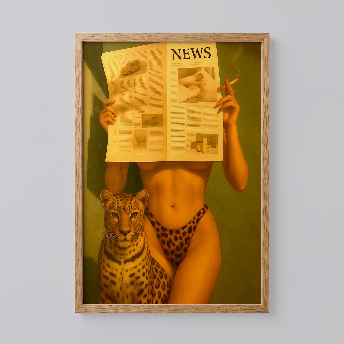 Retro Leopard Marlboro Cigarette Art