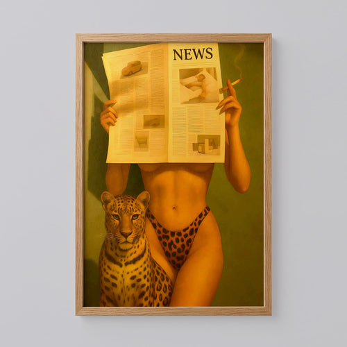 Retro Leopard Marlboro Cigarette Art