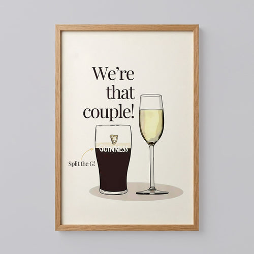 Guinness and Prosecco Couple Print