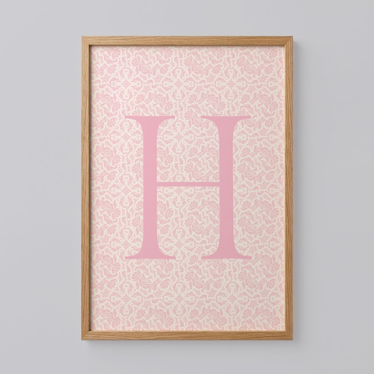 Floral Letter H Print