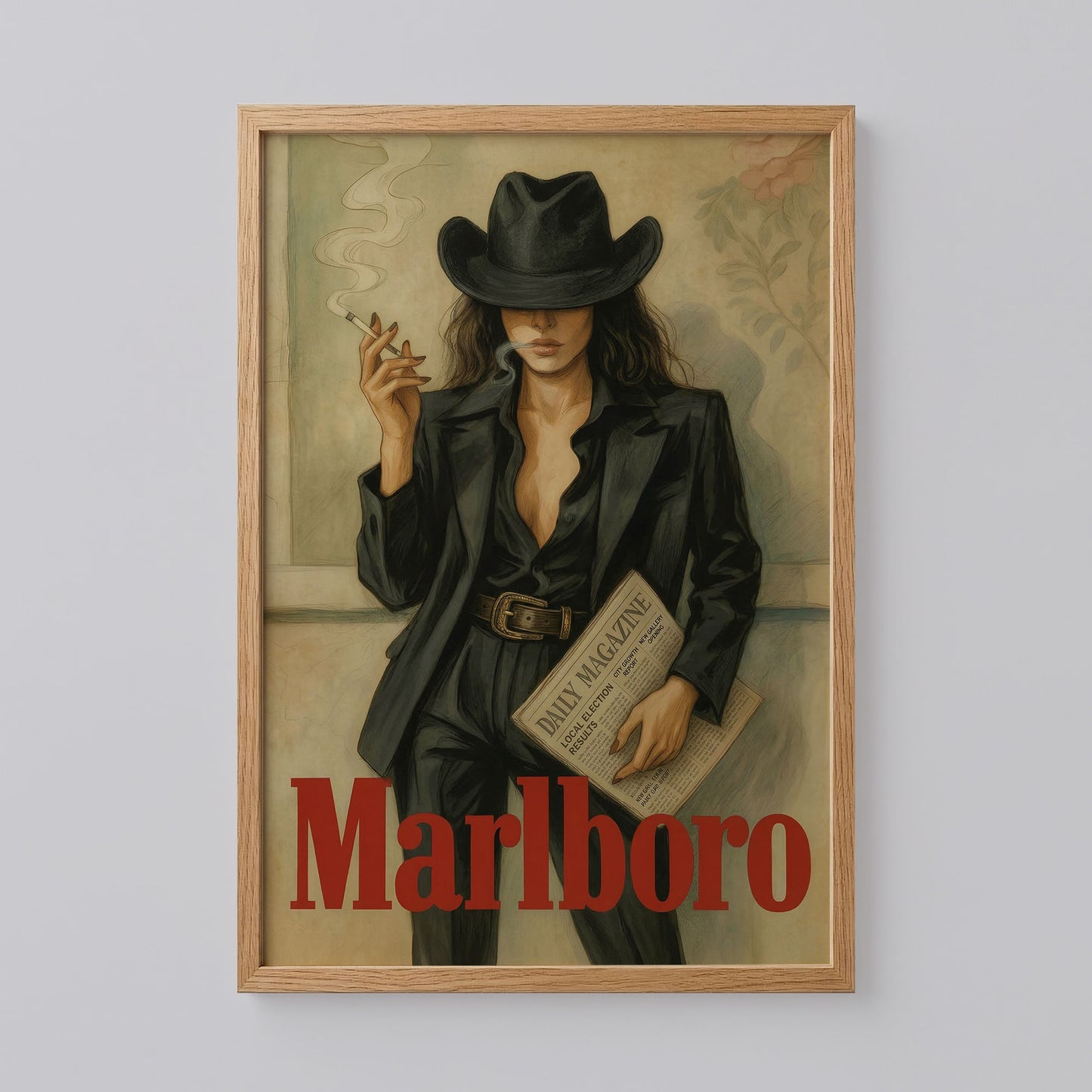 Vintage Marlboro Cigarettes Poster