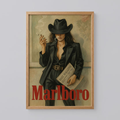 Vintage Marlboro Cigarettes Poster