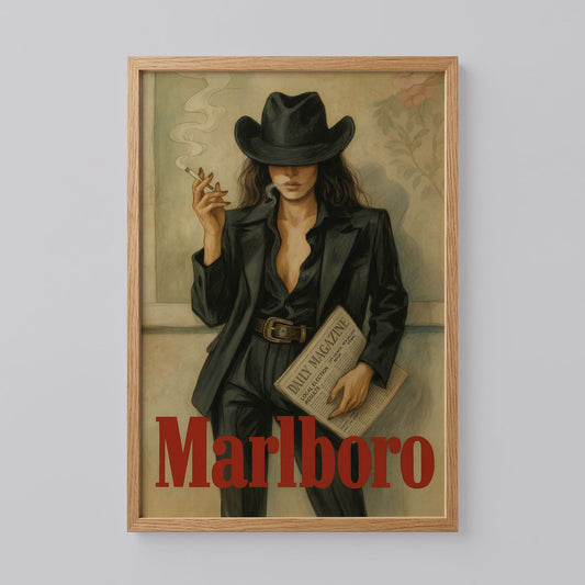 Vintage Marlboro Cigarettes Poster