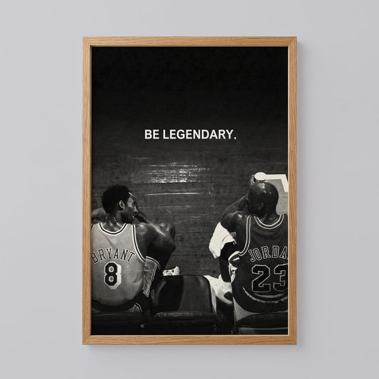 Kobe Bryant and Michael Jordan Quote Art