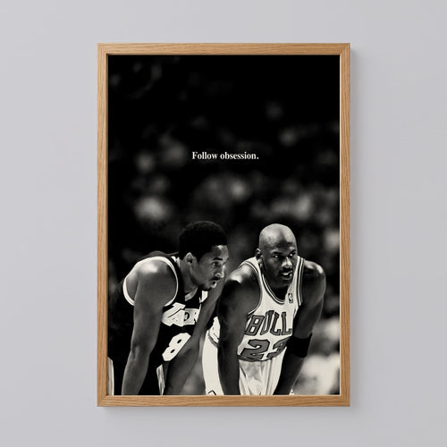Kobe Bryant and Michael Jordan Print