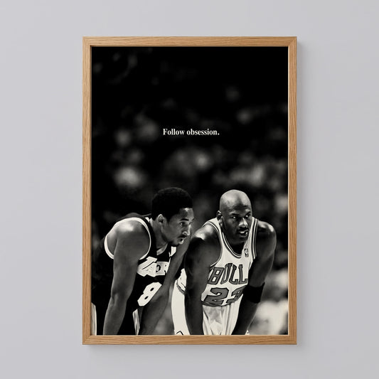 Kobe Bryant and Michael Jordan Print