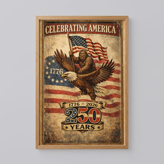 Bigfoot Patriotic 250 Poster
