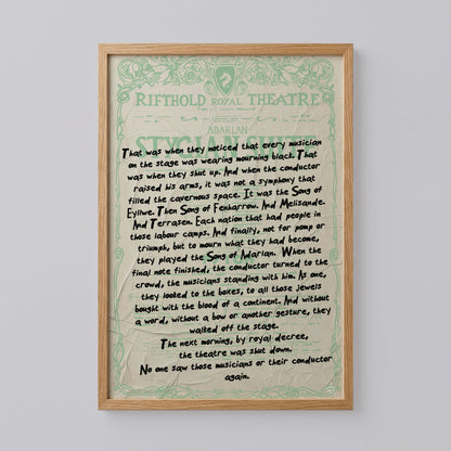 Rifthold Musicians Poster