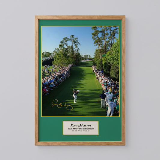 Mcilroy 2025 Masters Winner Print Art