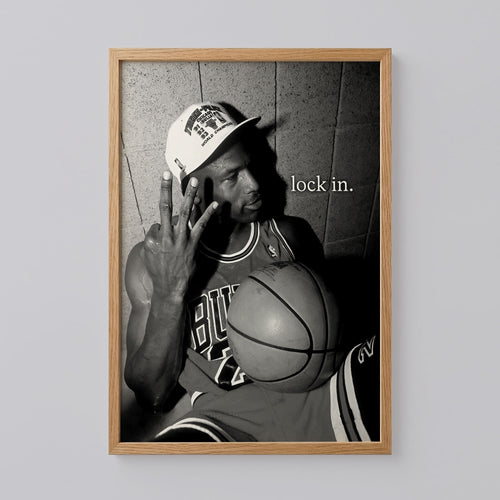 Michael Jordan 3 Fingers Poster