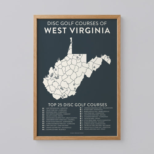 West Virginia Map Poster