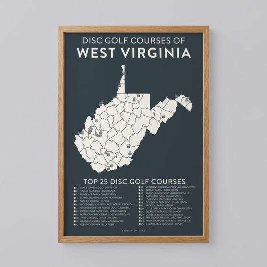 West Virginia Map Poster
