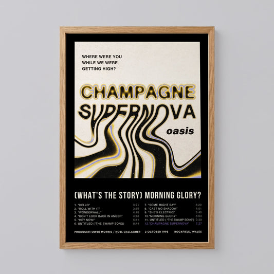 Oasis Champagne Supernova Poster