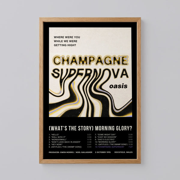 Oasis Champagne Supernova Poster