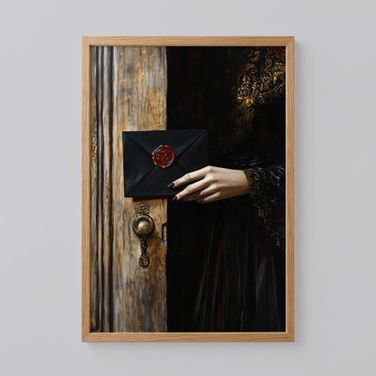 Dark Moody Victorian Woman Wall Art