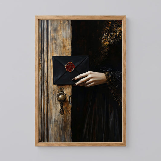 Dark Moody Victorian Woman Wall Art