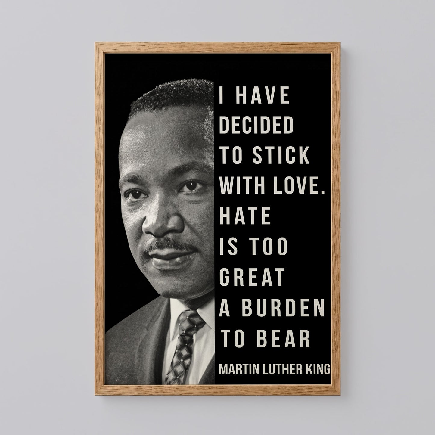 Martin Luther King Quote Poster