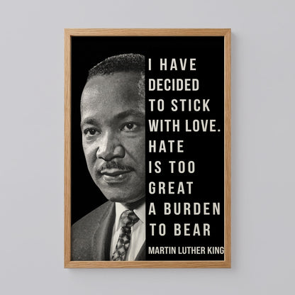 Martin Luther King Quote Poster