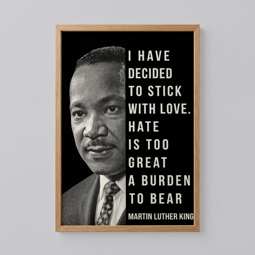 Martin Luther King Quote Poster