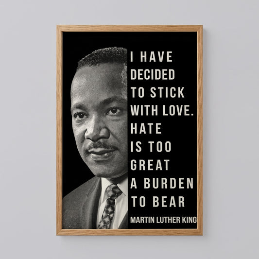 Martin Luther King Quote Poster