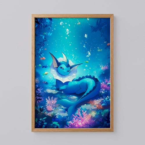 Vaporeon Pokémon Poster