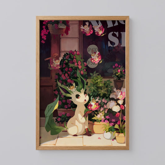 Leafeon Pokemon Poster