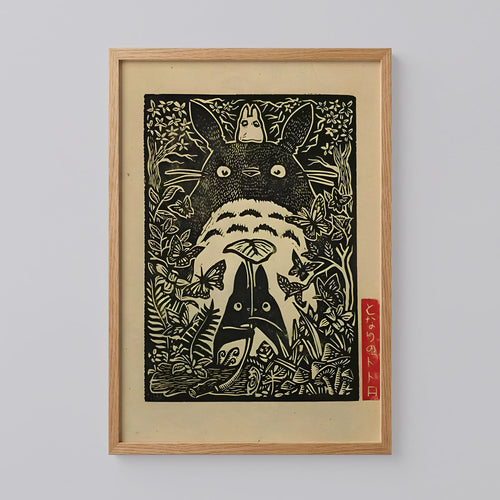Vintage Totoro Anime Art
