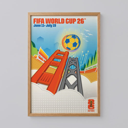 Francisco Host City 2026 Football Poster