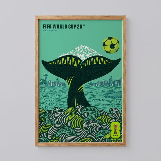 Seattle Host City Football Poster