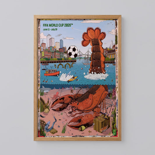 Boston Host City Football Poster