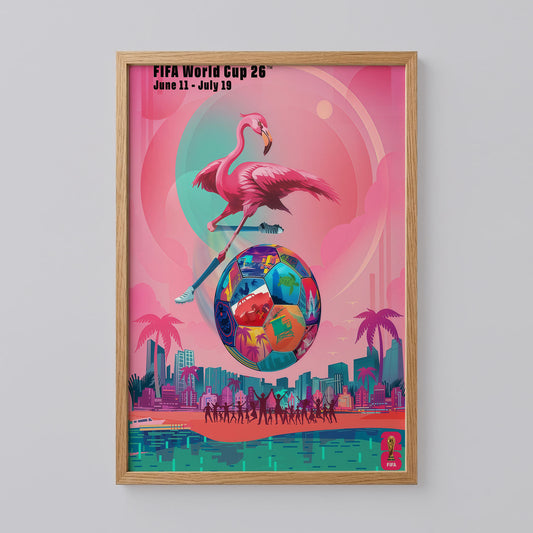 Football Miami Host City Poster