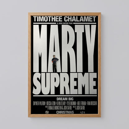 Josh Safdie's Marty Supreme Poster