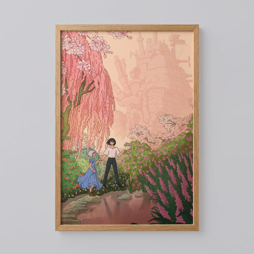 Sophie and Howl Howl's Moving Castle Poster
