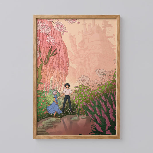 Sophie and Howl Howl's Moving Castle Poster