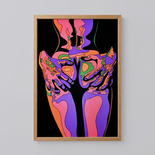 Scorpio Squeeze Blacklight Poster