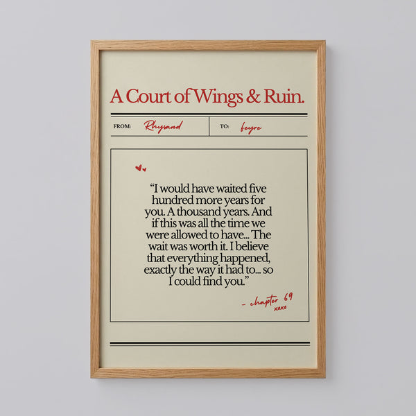A Court of Wings and Ruin Poster