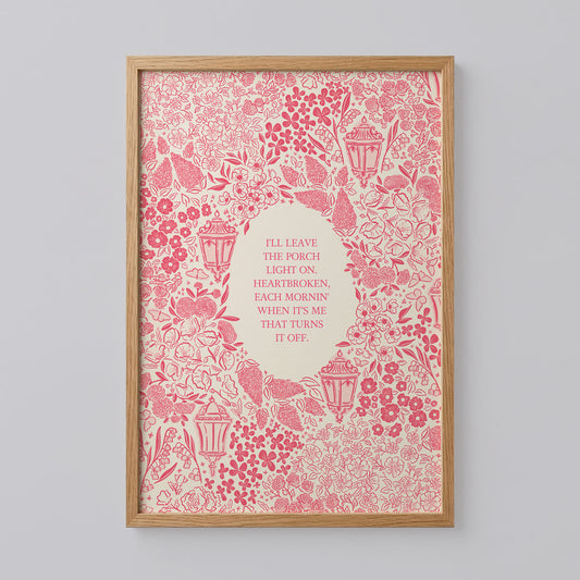 Porch Light Noah Kahan Poster