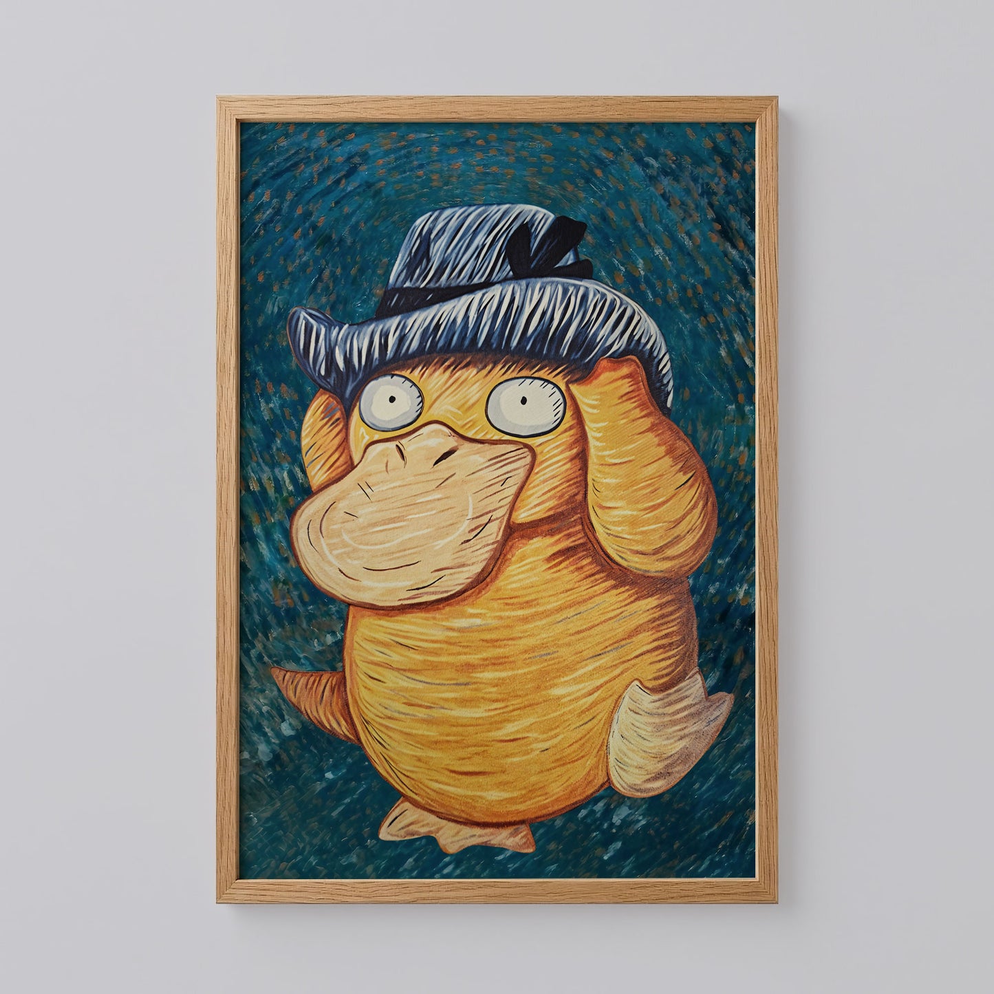 Psyduck Van Gogh Art Print
