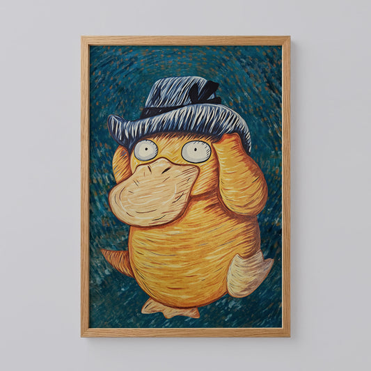 Psyduck Van Gogh Art Print