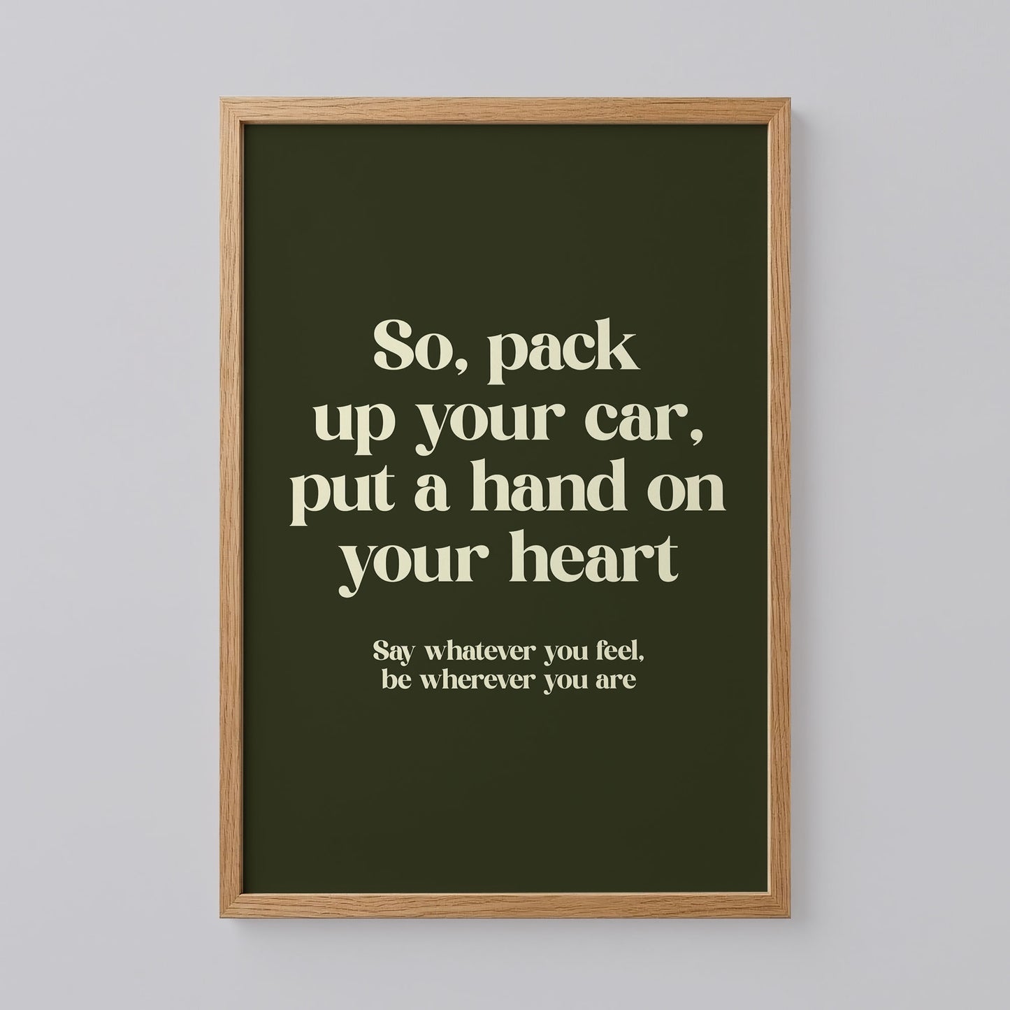 You're Gonna Go Far Noah Kahan Print