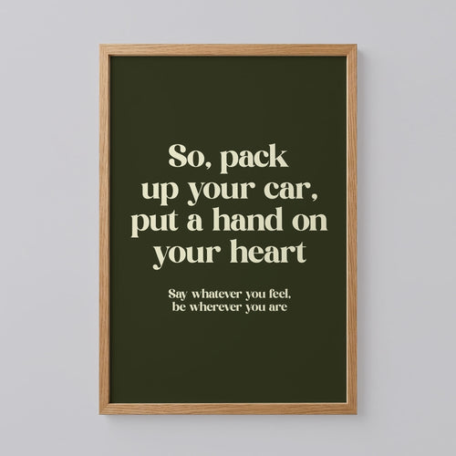 You're Gonna Go Far Noah Kahan Print