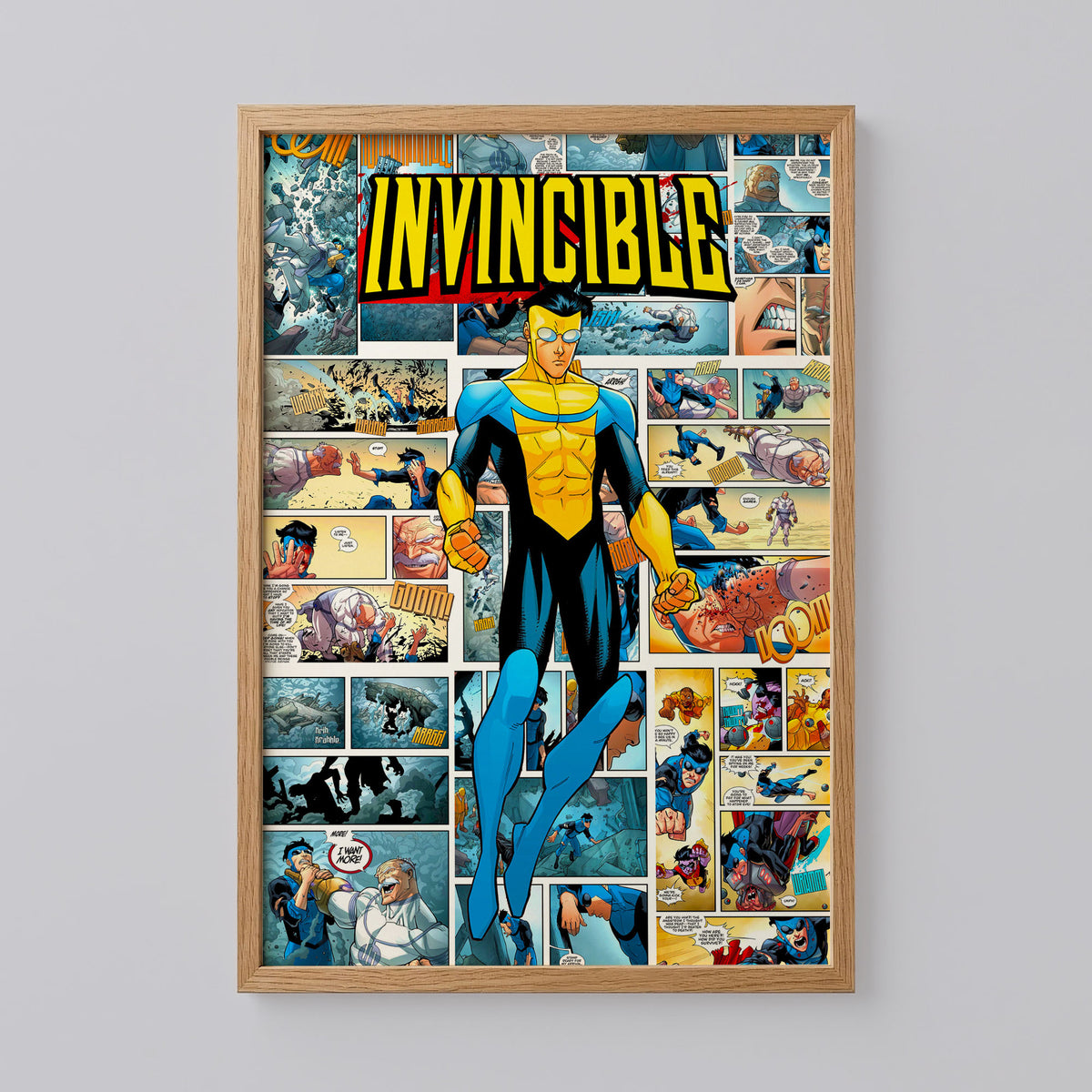Invincible Comic Retro Art Print