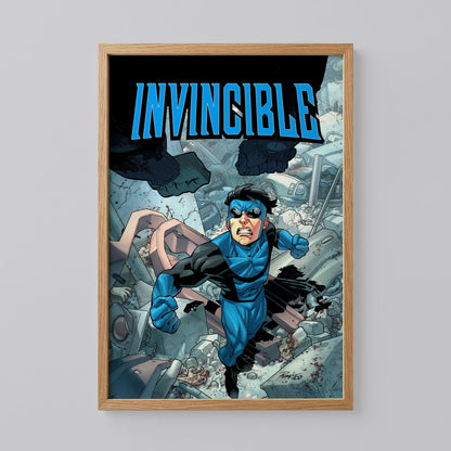 Dark Superhero Invincible Wall Art