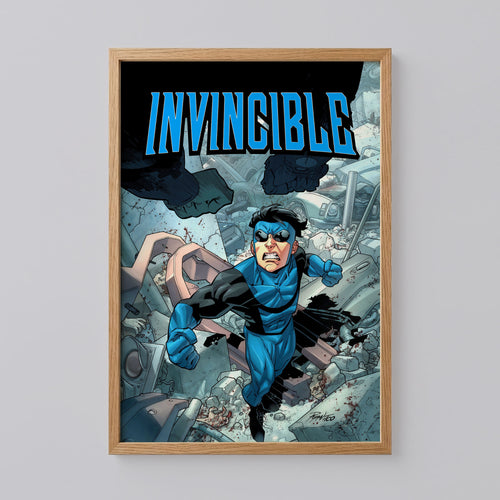 Dark Superhero Invincible Wall Art