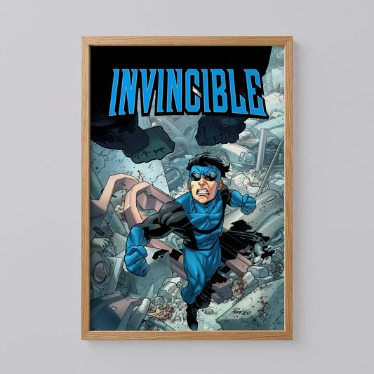 Dark Superhero Invincible Wall Art