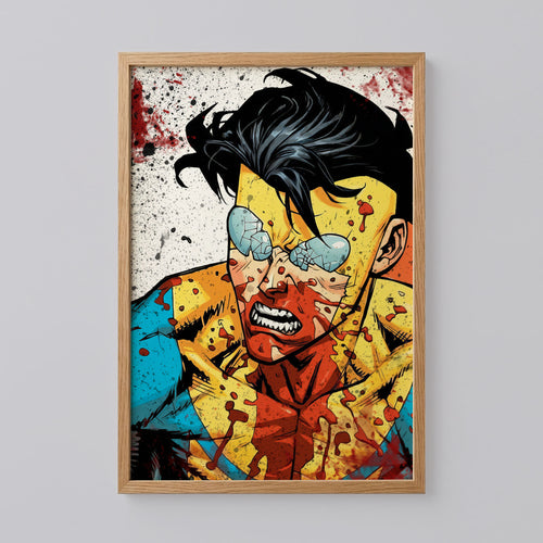 Invincible Covered Blood Poster