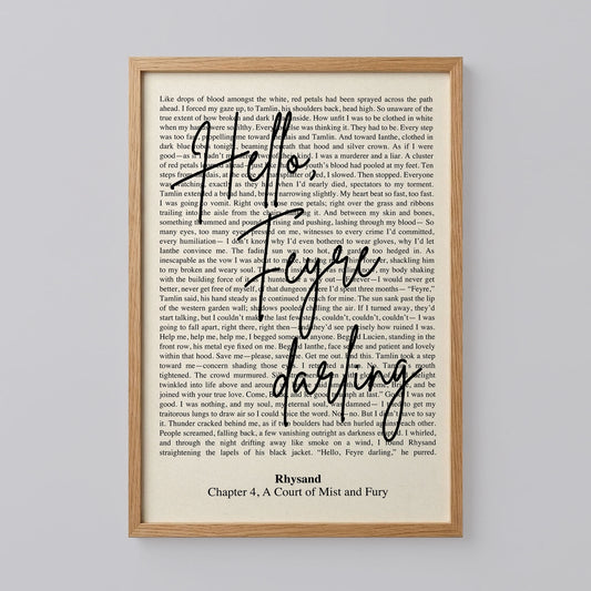 Hello Feyre Darling Poster